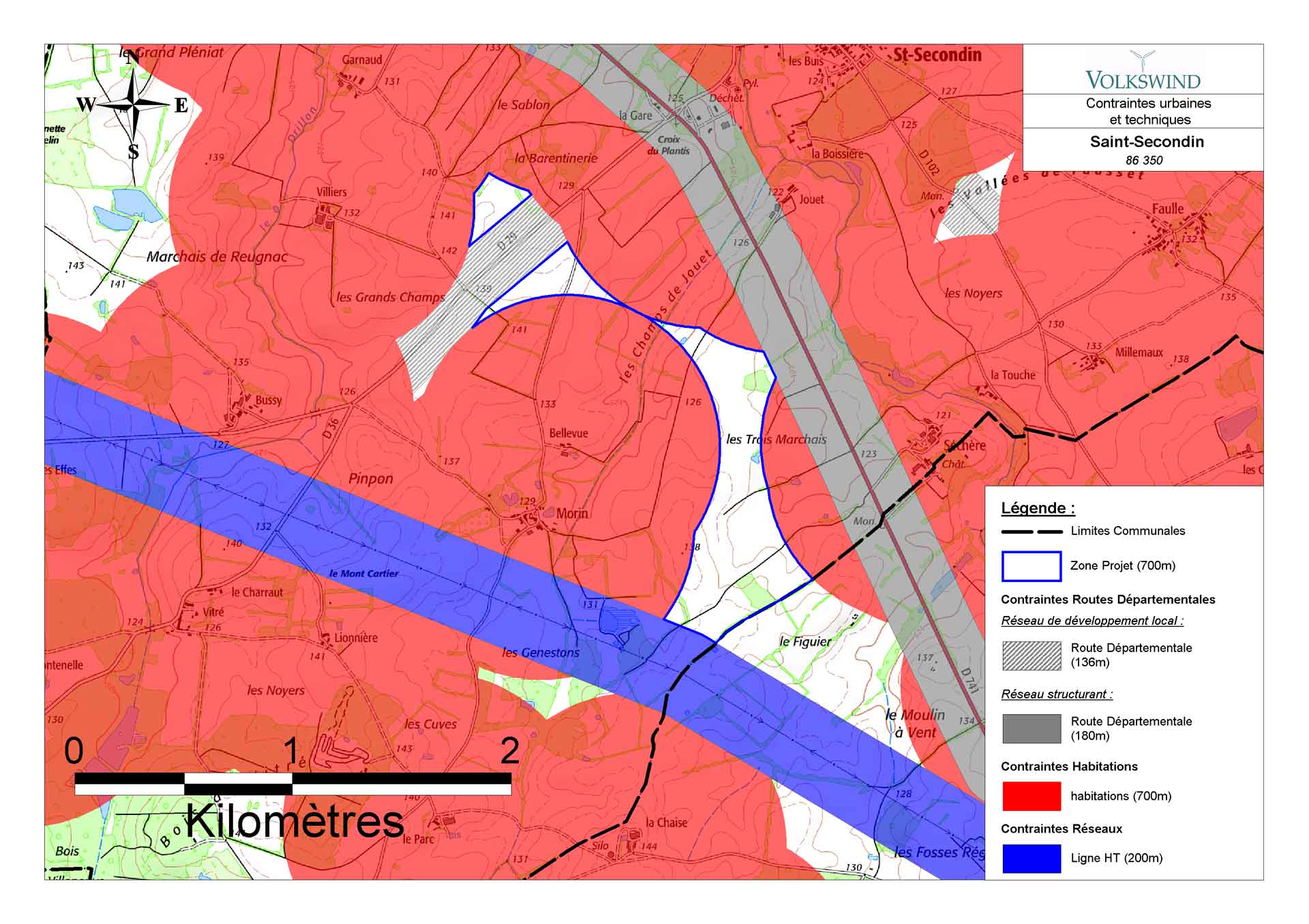 carte des contraintes